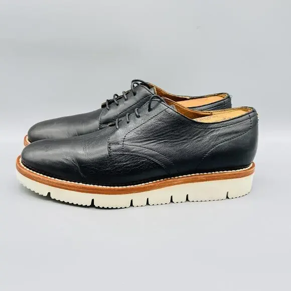 Ariat Shoes Mens 8.5 Black Leather Two24 Oxford Vibram Sole Casual Sneakers